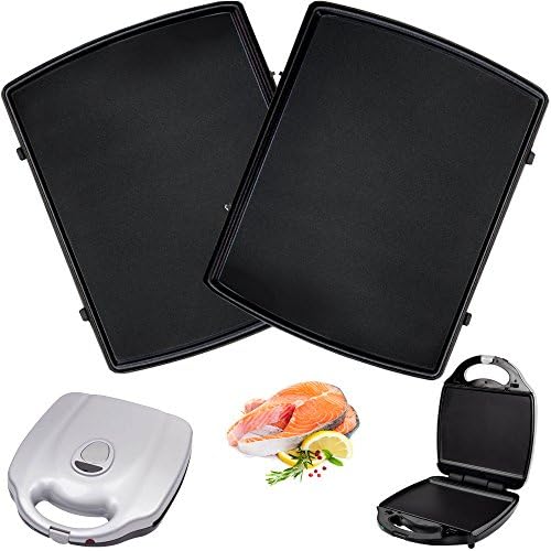 1 Set of Teppanyakigrille Plates Suitable for Syntrox Chef Maker ZN-2000W and Efbe Schott Zaubernuss ZN 800 XXL