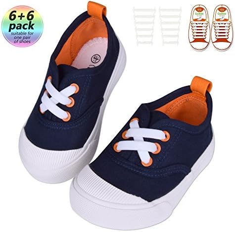 HiDreammy No Tie Shoelace-Elastics Silicone Durable Waterproof Laces Best in Sport Shoe Laces-Shoe Ties for Kid&amp;Adult-Ideal Quick Shoelaces for Sneakers,Running Shoes,Athletic Shoes-Fit for Most Shoes