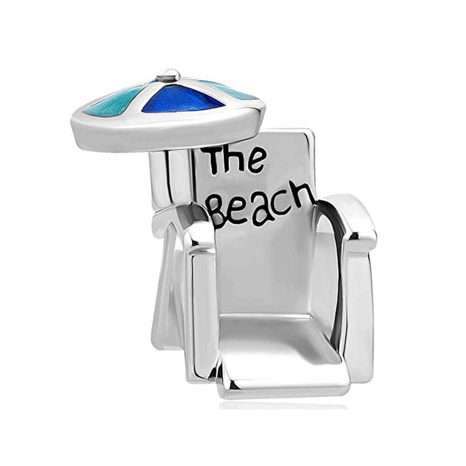 KunBead Jewelry Women Girls the Beach Chair Vacation Travel Bead Charms Compatible with Pandora Bracelets