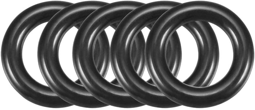 sourcingmap 16mm x 3mm Black Nitrile Rubber O Ring NBR Seals Gaskets 50 Pcs