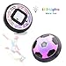 MiluoTech Air Power Soccer Disc, Pneumatic Suspended Football with Foam Bumpers and LED Lights, Hover Disk Gliding Ball Disc Toy for Indoor and Outdoor