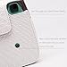 Fujifilm Mini 9/8/8+ case,Hellohelio 1980S Retro Faux Snakeskin Groovy Case for Fujifilm Mini 9/8/8+ Instant Film Camera (White)