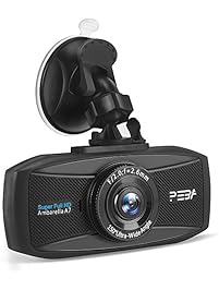 Dash Cam for Cars PEBA Super HD 1296P Dashboard Camera Car DVR Vehicle Video Recorder with 2.7-Inch LCD, G-Sensor, Loop Recording, Super Night Vision