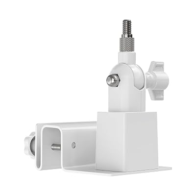 Holicfun Universal Solar Panel Gutter Mount for Ring, Arlo, Eufy, Wyze, Reolink Solar Panels and More (White)