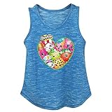 Shopkins Girls' Heart Bunch Tank Top (Medium (7/8))
