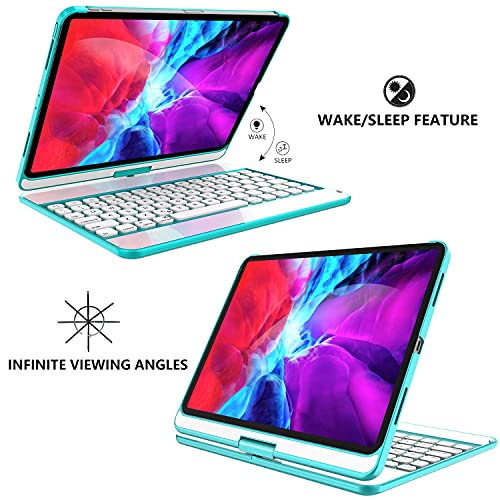 GreenLaw iPad Mini 6 Case with Keyboard, 7 Color Backlit, Sensitive