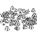 RUBYCA 10 Sets Silver Color 8MM Big Mushroom Studs and Spikes Metal Screw-Back Leather-Craft DIY 8mm