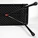 COSCO 6 ft. Indoor Outdoor Center Fold Tailgate Bench with Carrying Handle, Red Bench Top, Black Frame, 2-Pack