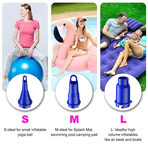 2 in 1 Electric Balloon Pump and Air Pump for Inflatables,Air Mattress