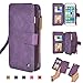 iPhone 6 Wallet Case, Cornmi Outdoor Sport Detachable Leather Flip Case Folio Stand Coin Purse 14 Card Slot Pocket Wallet for iPhone 6 6s 4.7 inch