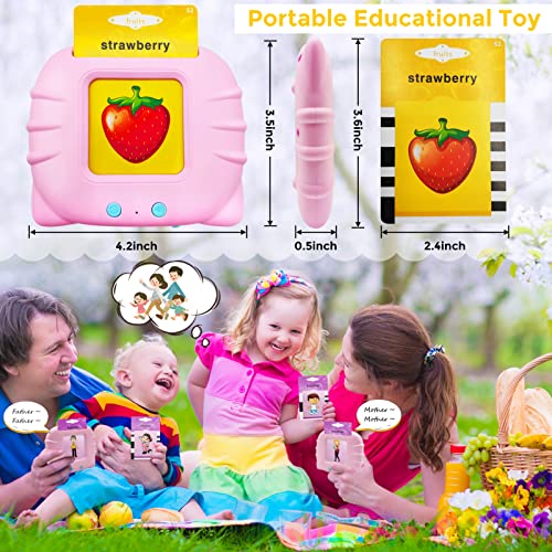 Talking Flash Cards, 224 English Words Speech Therapy Toys for 2 3 4 5