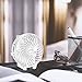 FUNME Mini Handheld Fan, 3 Speed Adjustable Personal Portable Fan 2600mAh Rechargeable Battery Operated USB Table Fan Cooling Foldable for Outdoor Hiking Travel Office Household, White