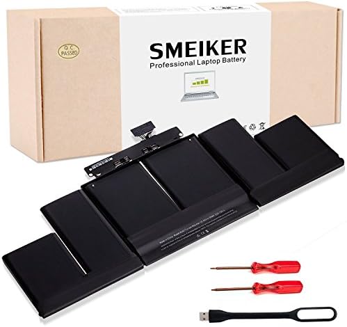 SMEIKER Replacement Battery for Apple MacBook Retina Pro 15" A1417 A1398(2012 Early-2013 Version) [Li-ion 10.95V 95Wh] A1417