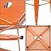 Furmax 30 Inches Metal Bar Stools - High Backless Indoor Outdoor Stackable Kitchen Bar Height Set of 4 (Orange)