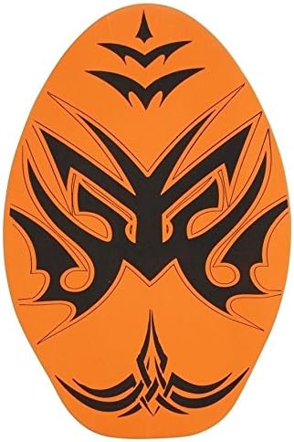 Tribal Skimboards Padded Wood Skimboard with Color Design (Style 1 Orange, 30")