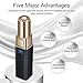 POPPYO Facial Hair Removal for Women, Painless Flawless Hair Remover Ladies Mini Travel Size Hair Trimmer for Peach Fuzz, Chin Cheek Hair, Upper Lip Moustaches, Sideburns, Waterproof, Battery Powered
