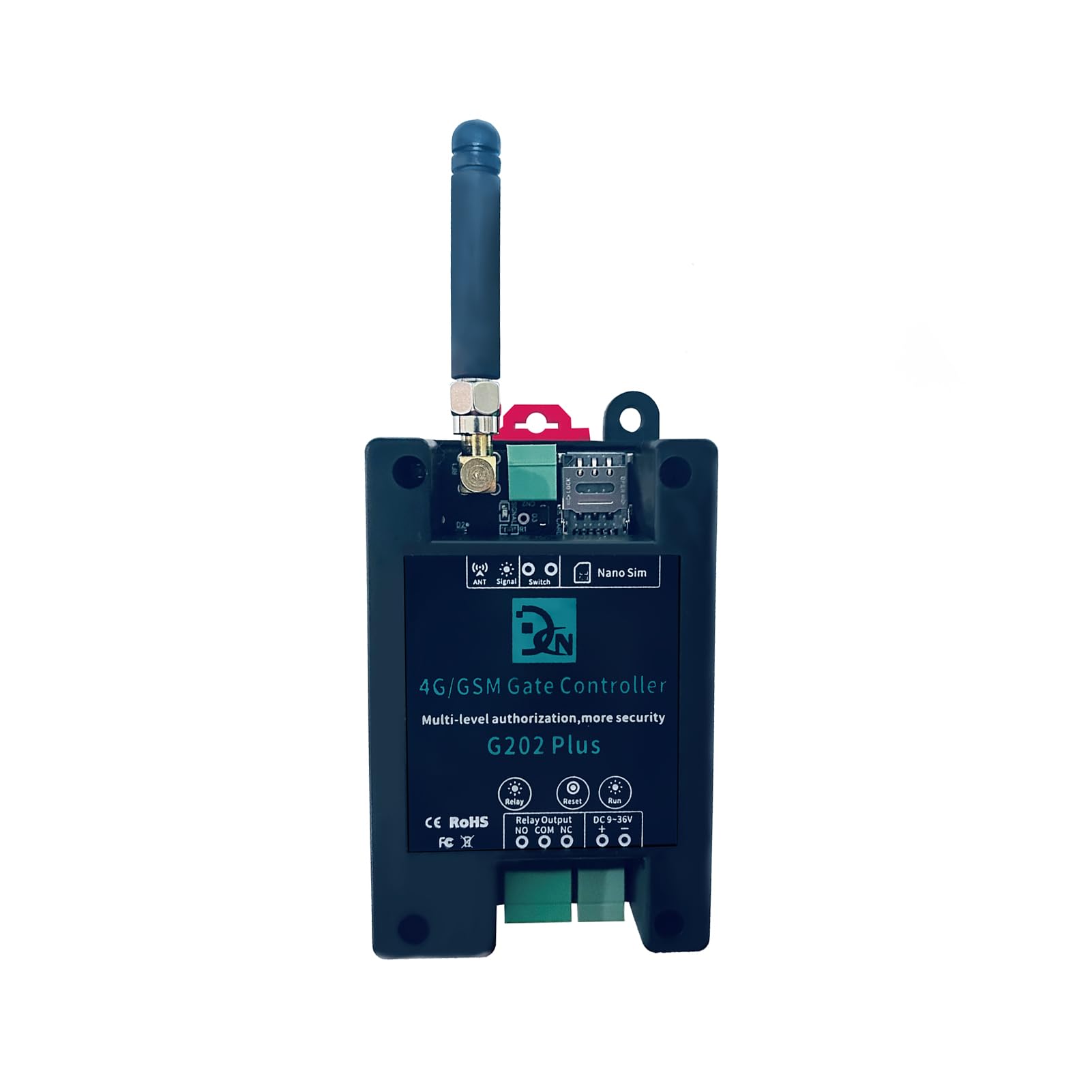 HUIOP GSM Door Gate Opener Remote On/Off Relay Switch Remote Control Door Access Wireless Door Opener By Free Call SMS Command,GSM 3G 4G remote gate controller