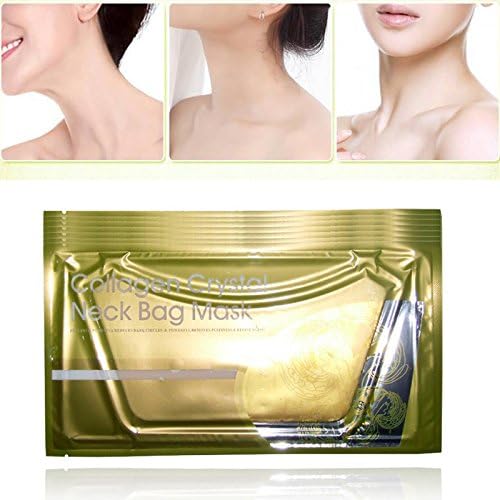 Msmask 1x Gold Collagen Neck mask Wrinkle Moisturizing Whitening Makeup Beauty