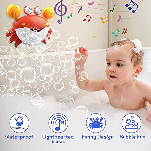 ATAUSD Crab Bubble Bath Maker for Bathtub, Baby Bath Toys for Toddlers