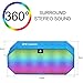 Ecandy Portable Wireless Bluetooth Speaker with Led, Built-in Microphone and Rechargeable battery for iPhone 6 Plus, iPad, Samsung Galaxy S5 S4, other Smartphones Tablets, Laptops, MP3 Players and other Bluetooth Enable Devices-Blue