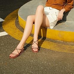 Rihero Strappy Sandals for Women Dressy Flat