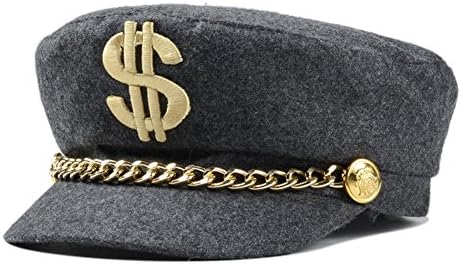 EXTREME LIFE Black Wool Newsboy Hat Fall Winter Fitted Army Militray Hats Beret Caps