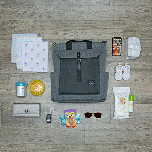 Eddie Bauer Eddia Bauer Mercer Convertible Diaper Backpack, Grey