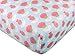 Mila Coral and Blue Floral Patchwork 4 Piece Baby Girl Crib Bedding by Peanut Shell