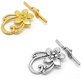 JGFinds Lily Bracelet Toggle Clasps - 20 Sets 10 Gold, 10 Silver for DIY Jewelry Making Supplies