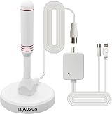 LEADSIGN TV Aerial Indoor Outdoor Amplified 120+ Miles 4K HDTV Antenna
