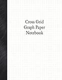 Cross Grid Graph Paper Notebook: 1/4