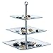 Imperial Home Stylish Glass Cupcake Stand - 3 Tier Desert / Cake Stand Party Display