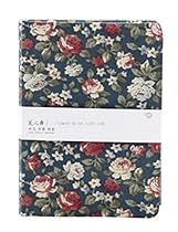 Elegant Creative Graffiti Blank Diary Notepad Notebook Fan Art Floral Fabric