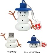 BORLTER CLAMP 16GB USB Flash Drive Pack of 5 - Santa Snowman Christmas Tree view 6