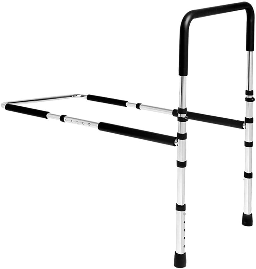 High-Quality Stainless Steel Bed Assist Rail Handle, Medical Adjustable Hand Guard Grab Bar, Bed Safety and Stability (New Upgrade): Health & Personal Care