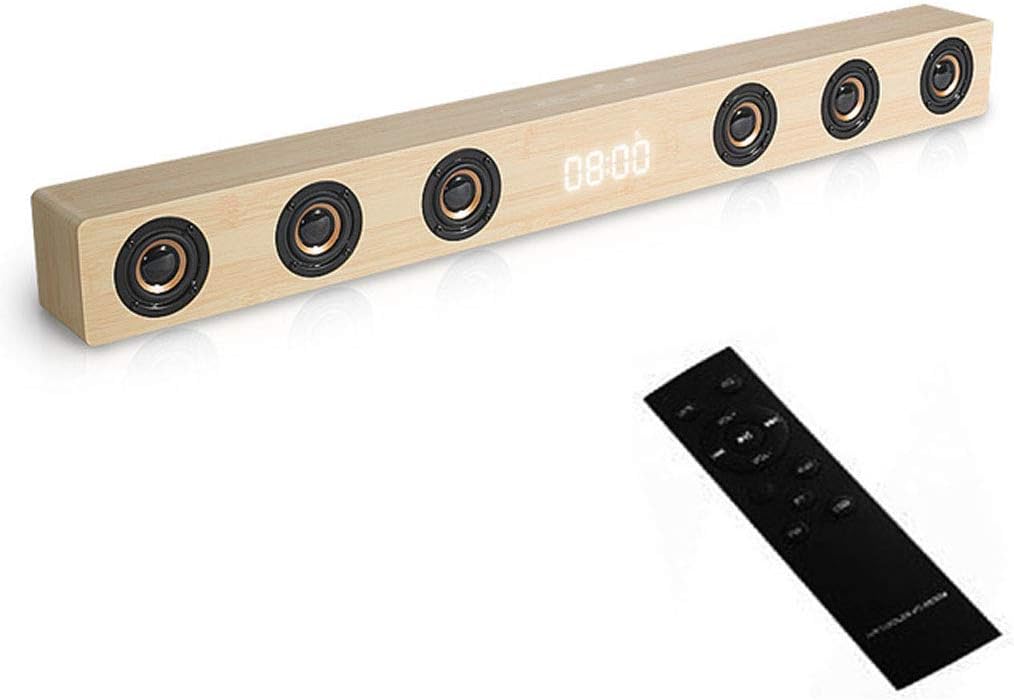 Soundbar, Sound Bar for TV, 2.0 Soundbar,Soundbar for TV with Bluetooth 4.2 and Wired Connections, Home Theater Audio Peaker with Deep Bass,White