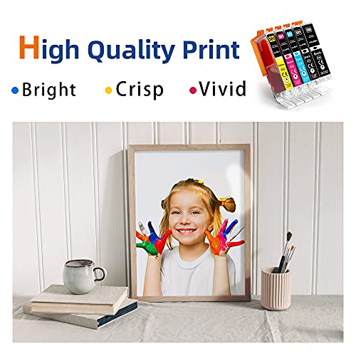 Jhaan 580 581 XXL Druckerpatronen Ersatz für Canon PGI-580XXL CLI-581XXL Kompatibel für Canon Pixma TR8550 TS6150 TS6250 TS8250 TS8150 TR7550 TS9550 TS6151 TS9155 TR8500 TS8251 TS705