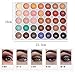 New Beauty Glazed 35 Color Eyeshadow Palette Makeup Shimmer Matte Eye Shadow Palette Waterproof Powder Natural Pigmented Smokey Professional Cosmetic Makeup Palette