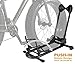 BikeHand Bicycle Floor Parking Rack Stand - for Mountain MTB & Road or Fat Bikes Indoor Outdoor Garage Storage - Max Tire Width 5