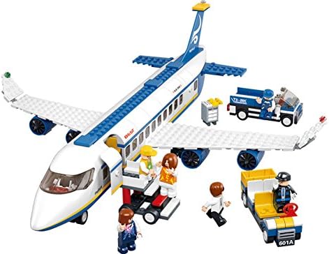 SToC Exciting DIY ABS City Series Of The Plane City Airport Cargo Terminal Model Building Bricks 463pcs 3D Construction Building Block Sets-Great Gift for Children