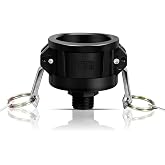 UMETASS 275 330 Gallon IBC Tote Fittings, Adapter, Tank Drain Adapter for Garden Hose 2 Inch Camlock Fittings to 3/4 Inch Male Thread