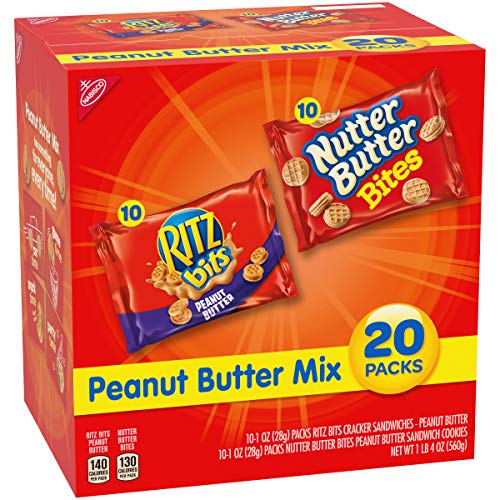 Nabisco Peanut Butter Mix Variety Pack, RITZ Bits Peanut Butter