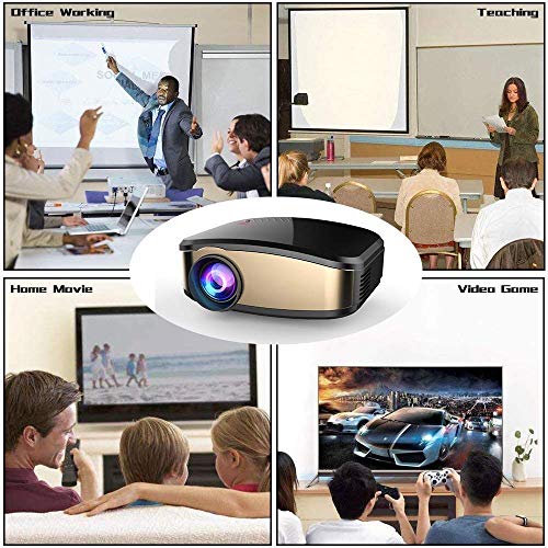 Projector DIWUER WiFi Projector [2018 Upgraded] Portable Video LED Projector Home Theater Projector Support 1080P Wireless Display for Smartphones HDMI USB VGA AV Input - Thumbnail 7