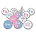 Baby Gender Reveal Party Favor Stickers, Team Girl and Team Boy Chocolate Kisses Candy Stickers - 180 Count
