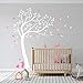 DesignDivil's Full Size Beautiful Bunny Rabbits Tree Nursery Room Wall Art Decal DD007