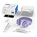 Kids Headphones, HD30 Volume Limiting Children Headset with Microphone for Girls Boys and Tablets Computer Laptops iOS Android Smartphone (Purple)