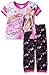 Nickelodeon Little Girls JoJo Siwa 2-Piece Pajama Set, White, Star Bright, 6