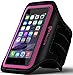 iPhone 6 6S Plus Armband: Stalion Sports Running & Exercise Gym Sportband (5.5-Inch)(Fuchsia Pink) Water Resistant + Sweat Proof + Key Holder + ID/Credit Card/Money Holder