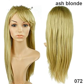 Amazon Com Long 24 28 Straight Synthetic Side Parting Wigs With