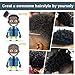 Parabirds Curl Twist Hair Sponge Big&Small Holes Brush Double-Sided Comb Brush Sponge for Afro Black Men Women (2PCSRed Round)